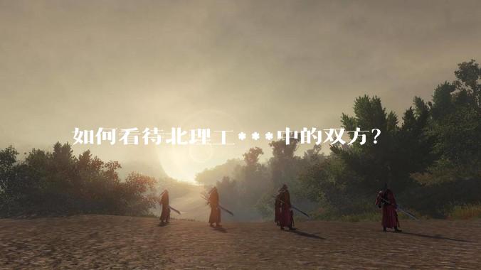 如何看待北理工***中的双方？