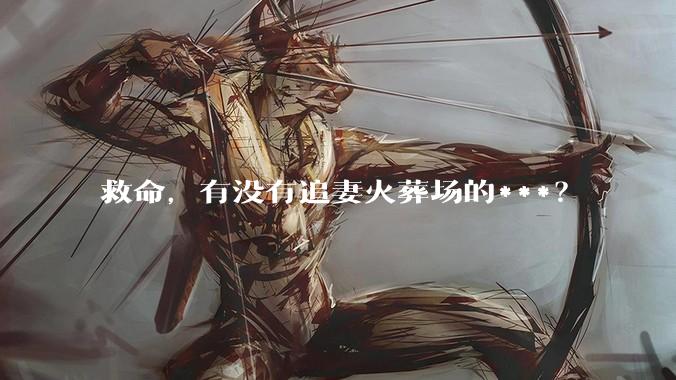 救命，有没有追妻火葬场的***？